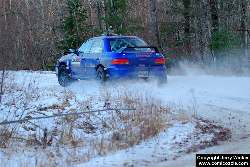 Mark Lietha / Brayden Samis Subaru Impreza 2.5RS on SS3, Eastbound Again.