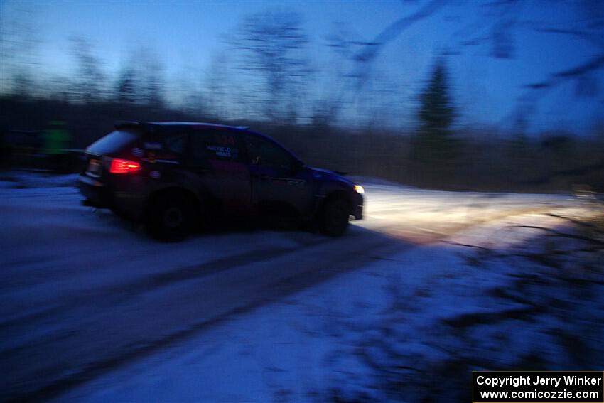 Silas Himes / Aleut Hatfield Subaru WRX STi on SS4, Westbound Again.