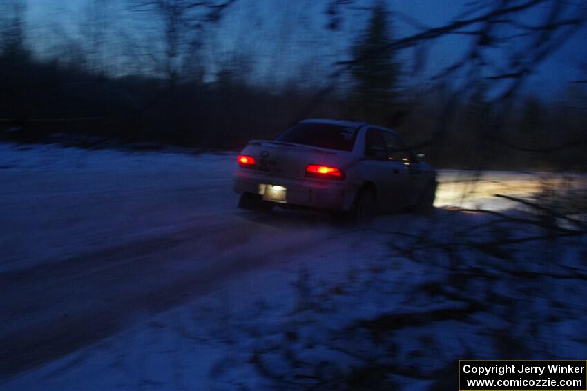 Jack Nelson / Isaac Zink Subaru Impreza on SS4, Westbound Again.