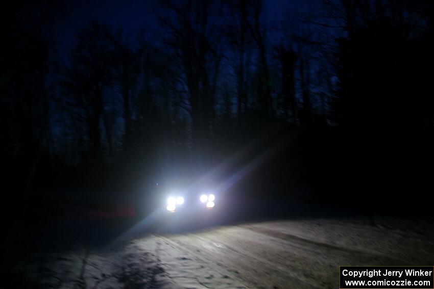 Peter Farrow / Jackson Sedivy Subaru WRX on SS4, Westbound Again.