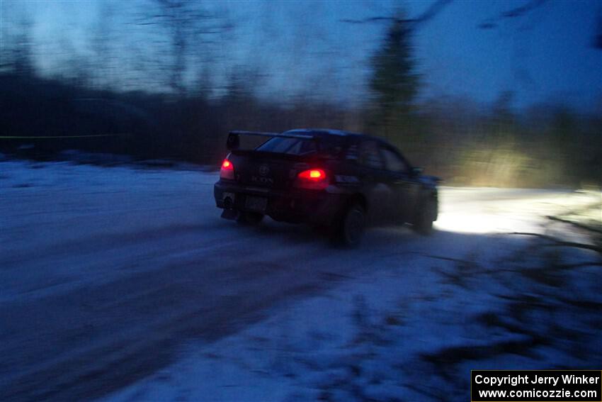 Peter Farrow / Jackson Sedivy Subaru WRX on SS4, Westbound Again.