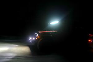 A Jeep Wrangler sweeps SS4, Westbound Again.