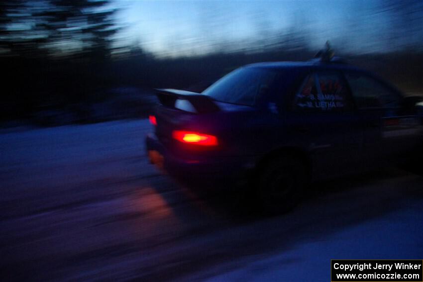 Mark Lietha / Brayden Samis Subaru Impreza 2.5RS on SS4, Westbound Again.