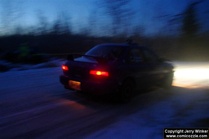 Mark Lietha / Brayden Samis Subaru Impreza 2.5RS on SS4, Westbound Again.