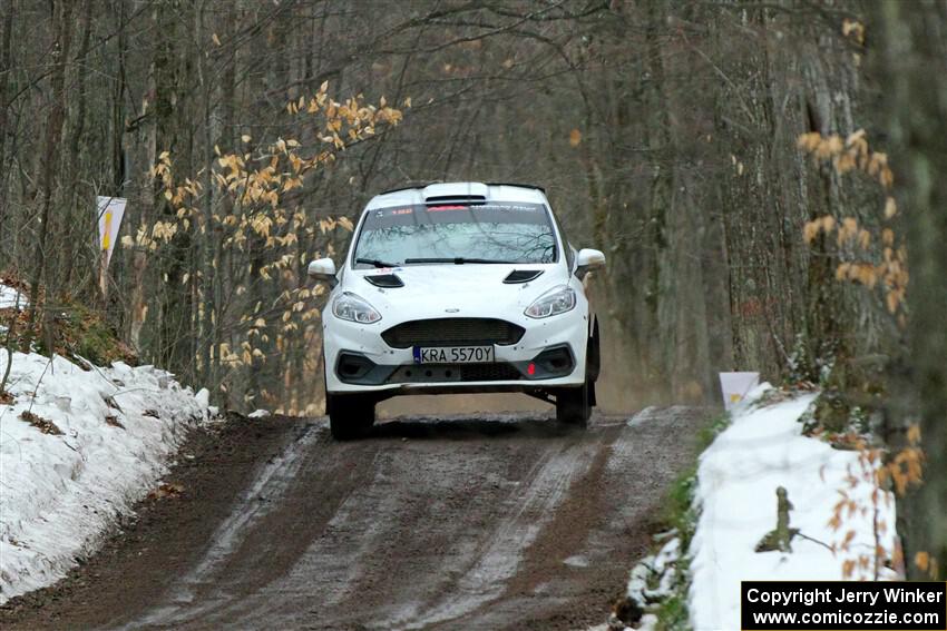 Javier Olivares / K.J. Miller Ford Fiesta Rally3 on SS11, Old State-Huff II.