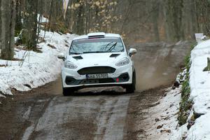 Javier Olivares / K.J. Miller Ford Fiesta Rally3 on SS11, Old State-Huff II.