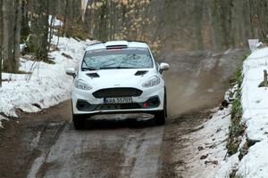 Javier Olivares / K.J. Miller Ford Fiesta Rally3 on SS11, Old State-Huff II.