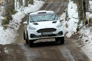 Javier Olivares / K.J. Miller Ford Fiesta Rally3 on SS11, Old State-Huff II.