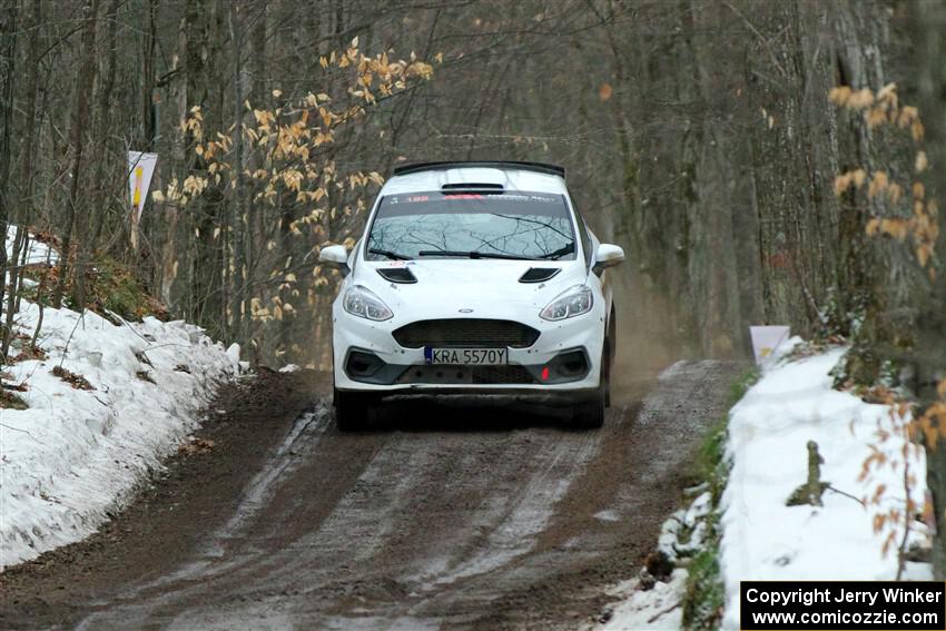 Javier Olivares / K.J. Miller Ford Fiesta Rally3 on SS11, Old State-Huff II.