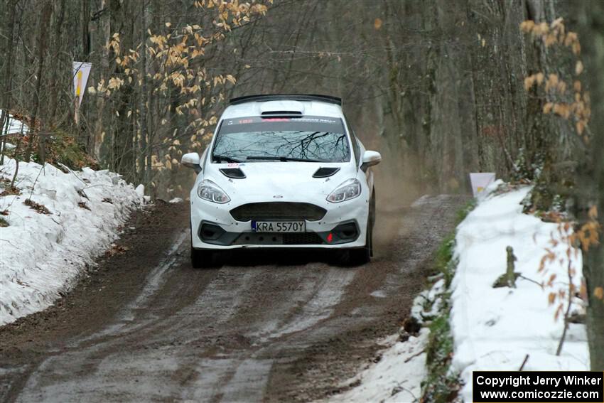 Javier Olivares / K.J. Miller Ford Fiesta Rally3 on SS11, Old State-Huff II.