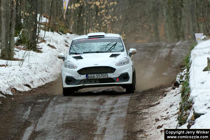 Javier Olivares / K.J. Miller Ford Fiesta Rally3 on SS11, Old State-Huff II.