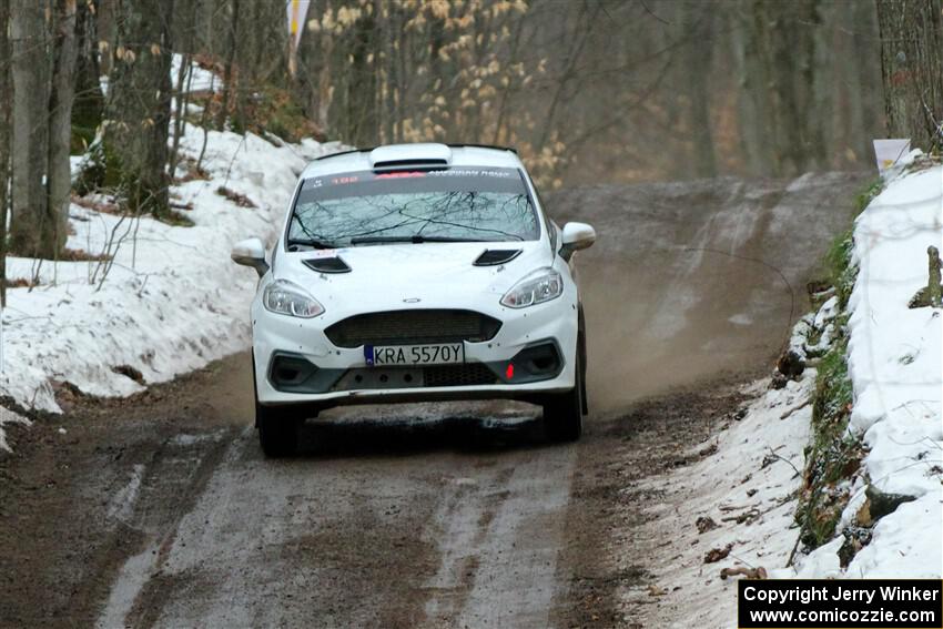 Javier Olivares / K.J. Miller Ford Fiesta Rally3 on SS11, Old State-Huff II.