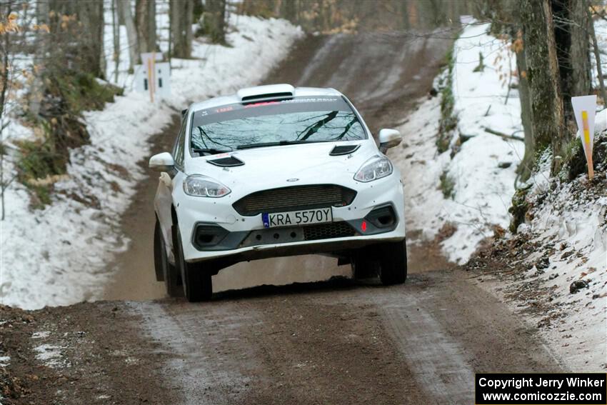 Javier Olivares / K.J. Miller Ford Fiesta Rally3 on SS11, Old State-Huff II.