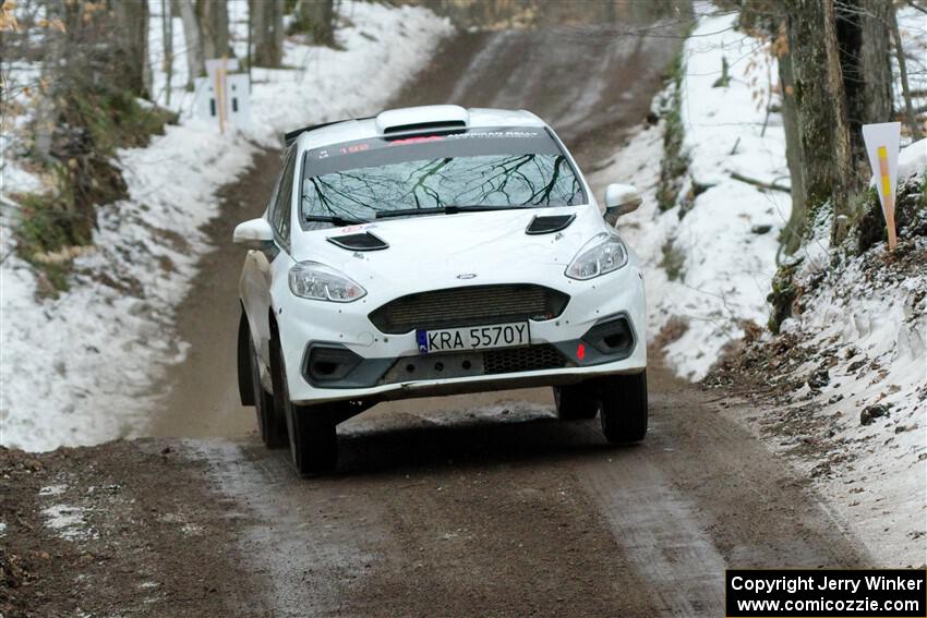 Javier Olivares / K.J. Miller Ford Fiesta Rally3 on SS11, Old State-Huff II.