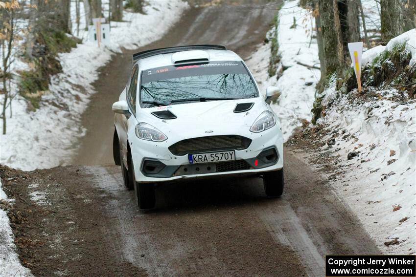 Javier Olivares / K.J. Miller Ford Fiesta Rally3 on SS11, Old State-Huff II.