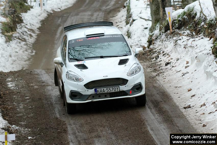 Javier Olivares / K.J. Miller Ford Fiesta Rally3 on SS11, Old State-Huff II.