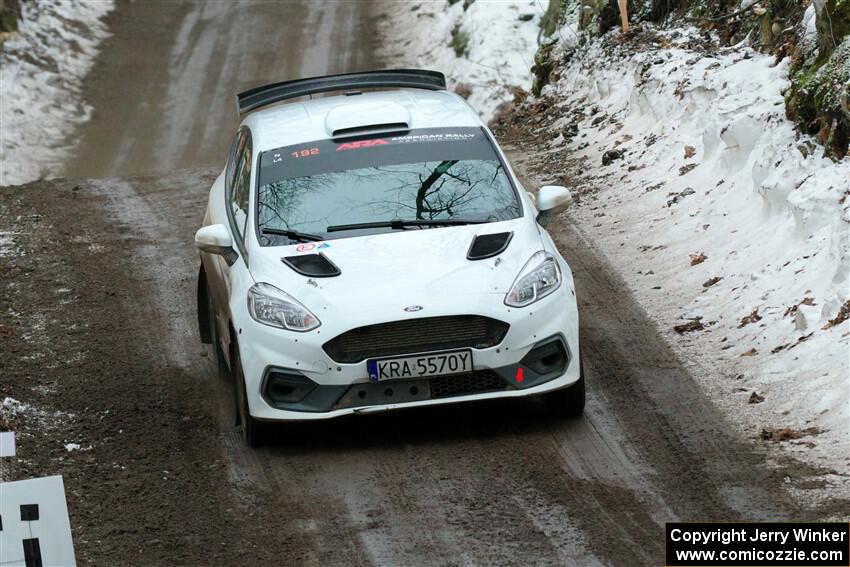 Javier Olivares / K.J. Miller Ford Fiesta Rally3 on SS11, Old State-Huff II.