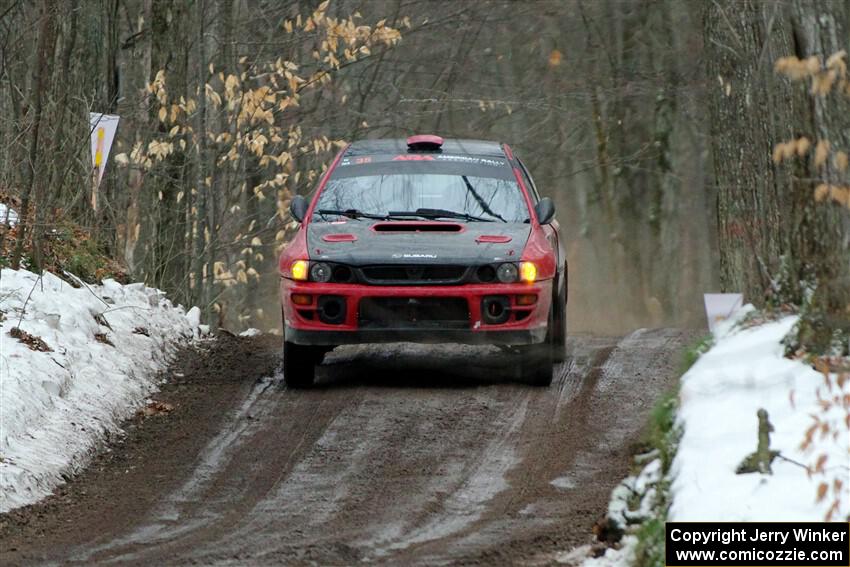 Mark Piatkowski / Aris Mantopoulos Subaru Impreza 2.5RS on SS11, Old State-Huff II.