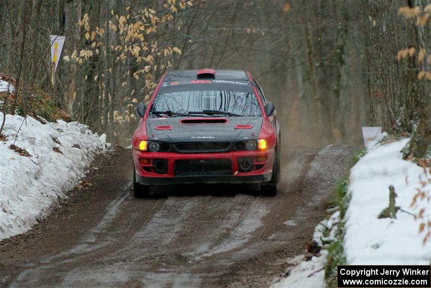 Mark Piatkowski / Aris Mantopoulos Subaru Impreza 2.5RS on SS11, Old State-Huff II.