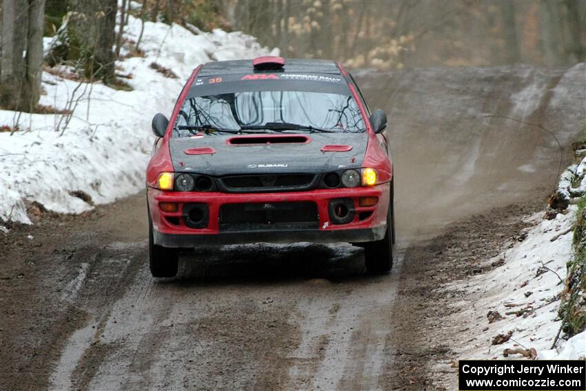 Mark Piatkowski / Aris Mantopoulos Subaru Impreza 2.5RS on SS11, Old State-Huff II.