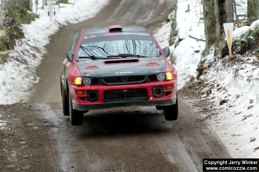 Mark Piatkowski / Aris Mantopoulos Subaru Impreza 2.5RS on SS11, Old State-Huff II.