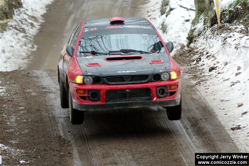 Mark Piatkowski / Aris Mantopoulos Subaru Impreza 2.5RS on SS11, Old State-Huff II.