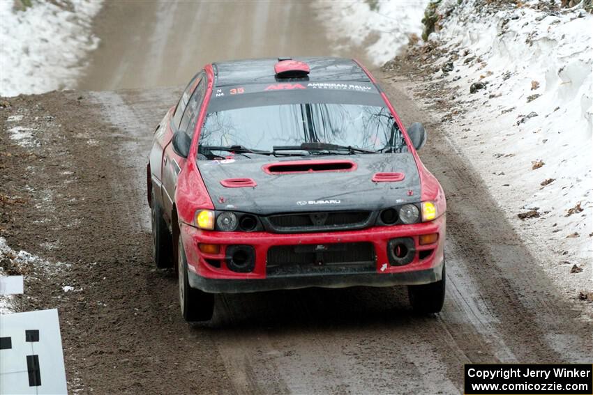 Mark Piatkowski / Aris Mantopoulos Subaru Impreza 2.5RS on SS11, Old State-Huff II.