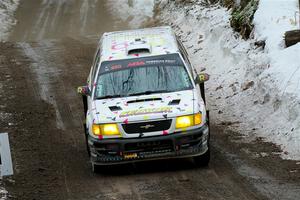 Tayler Hoevenaar / Steven Stewart Subaru Forester on SS11, Old State-Huff II.