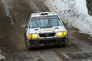 Tayler Hoevenaar / Steven Stewart Subaru Forester on SS11, Old State-Huff II.