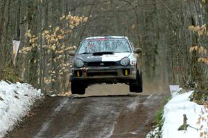 John Farrow / Michael Farrow Subaru WRX on SS11, Old State-Huff II.