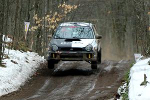 John Farrow / Michael Farrow Subaru WRX on SS11, Old State-Huff II.