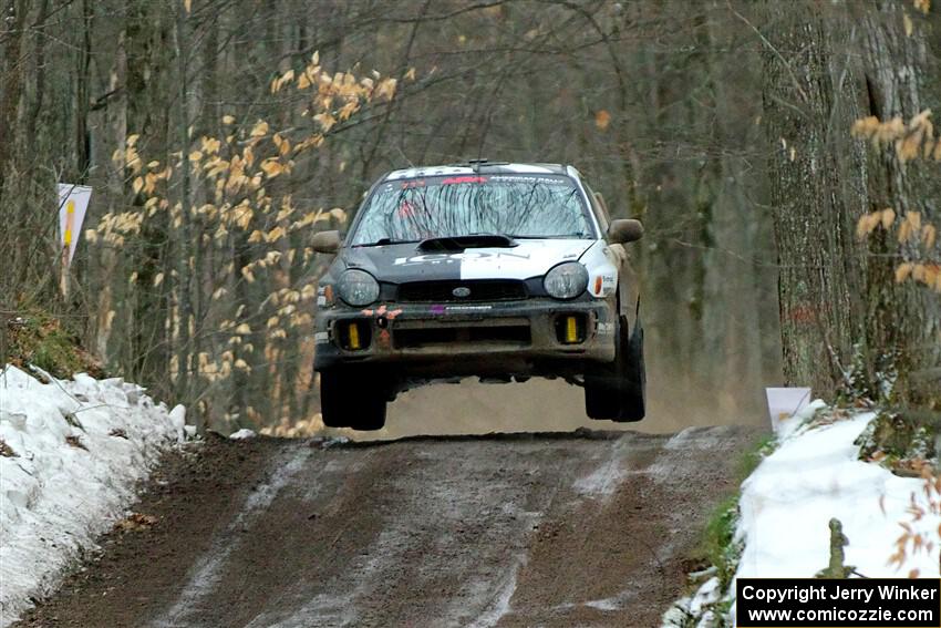 John Farrow / Michael Farrow Subaru WRX on SS11, Old State-Huff II.