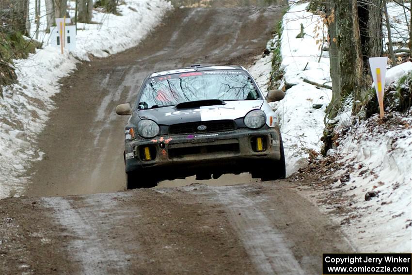 John Farrow / Michael Farrow Subaru WRX on SS11, Old State-Huff II.