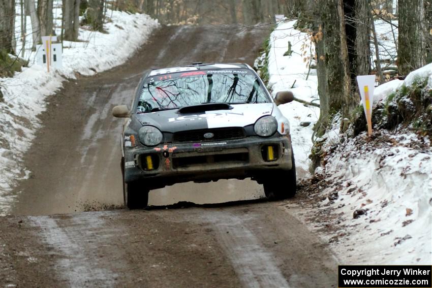 John Farrow / Michael Farrow Subaru WRX on SS11, Old State-Huff II.