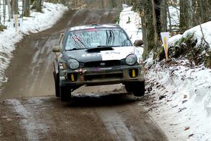 John Farrow / Michael Farrow Subaru WRX on SS11, Old State-Huff II.