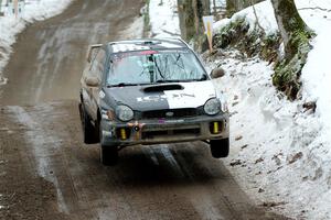 John Farrow / Michael Farrow Subaru WRX on SS11, Old State-Huff II.