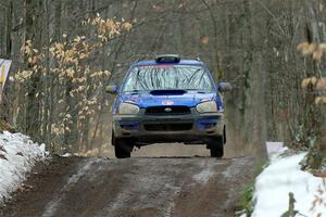 Nick Balzer / Jon Schrage Subaru WRX Wagon on SS11, Old State-Huff II.