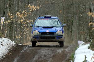 Nick Balzer / Jon Schrage Subaru WRX Wagon on SS11, Old State-Huff II.