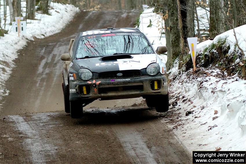 John Farrow / Michael Farrow Subaru WRX on SS11, Old State-Huff II.