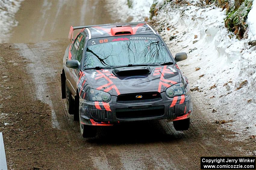 Gabe Jacobsohn / Ian Nelson Subaru WRX STi on SS11, Old State-Huff II.