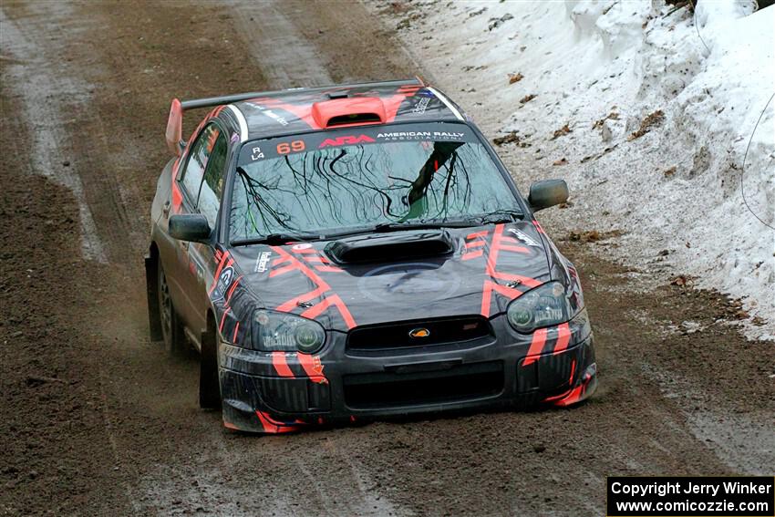 Gabe Jacobsohn / Ian Nelson Subaru WRX STi on SS11, Old State-Huff II.