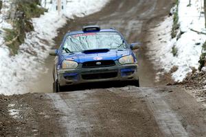 Nick Balzer / Jon Schrage Subaru WRX Wagon on SS11, Old State-Huff II.