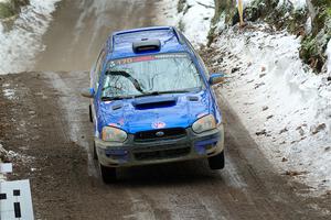 Nick Balzer / Jon Schrage Subaru WRX Wagon on SS11, Old State-Huff II.