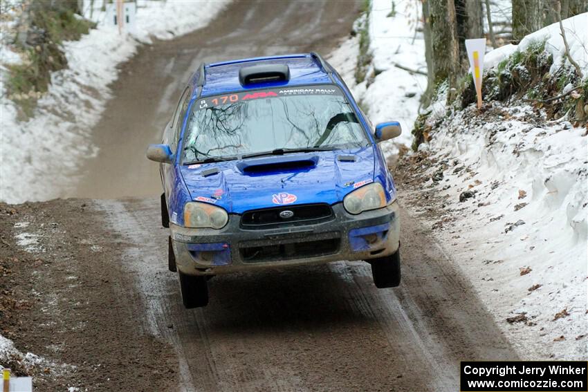 Nick Balzer / Jon Schrage Subaru WRX Wagon on SS11, Old State-Huff II.