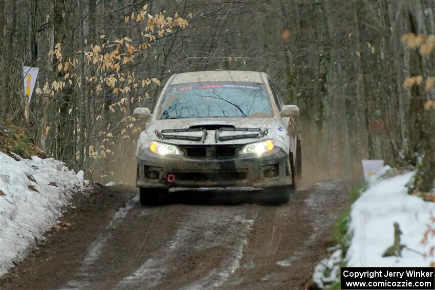 Tim Wickberg / Bryce Proseus Subaru WRX STi on SS11, Old State-Huff II.