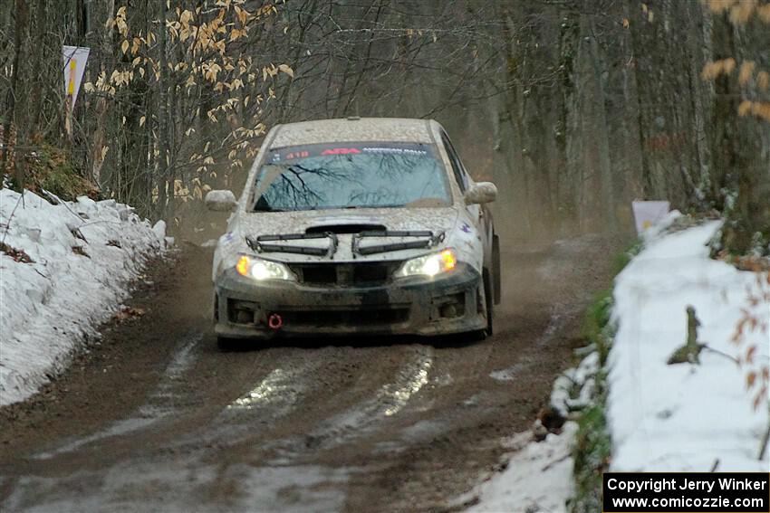 Tim Wickberg / Bryce Proseus Subaru WRX STi on SS11, Old State-Huff II.