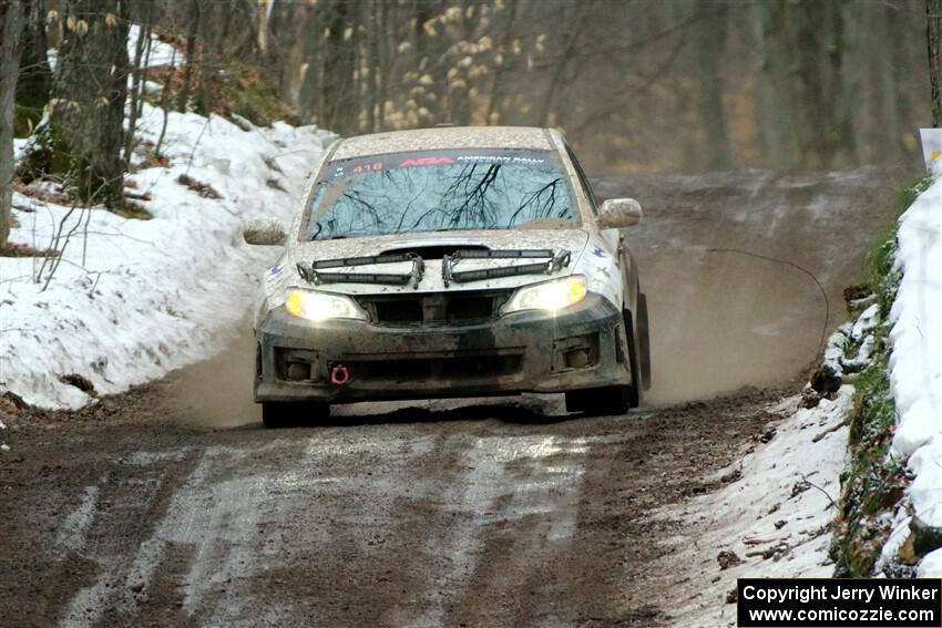 Tim Wickberg / Bryce Proseus Subaru WRX STi on SS11, Old State-Huff II.