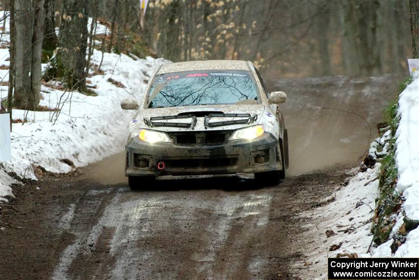 Tim Wickberg / Bryce Proseus Subaru WRX STi on SS11, Old State-Huff II.