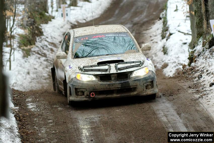 Tim Wickberg / Bryce Proseus Subaru WRX STi on SS11, Old State-Huff II.