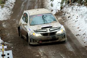 Tim Wickberg / Bryce Proseus Subaru WRX STi on SS11, Old State-Huff II.